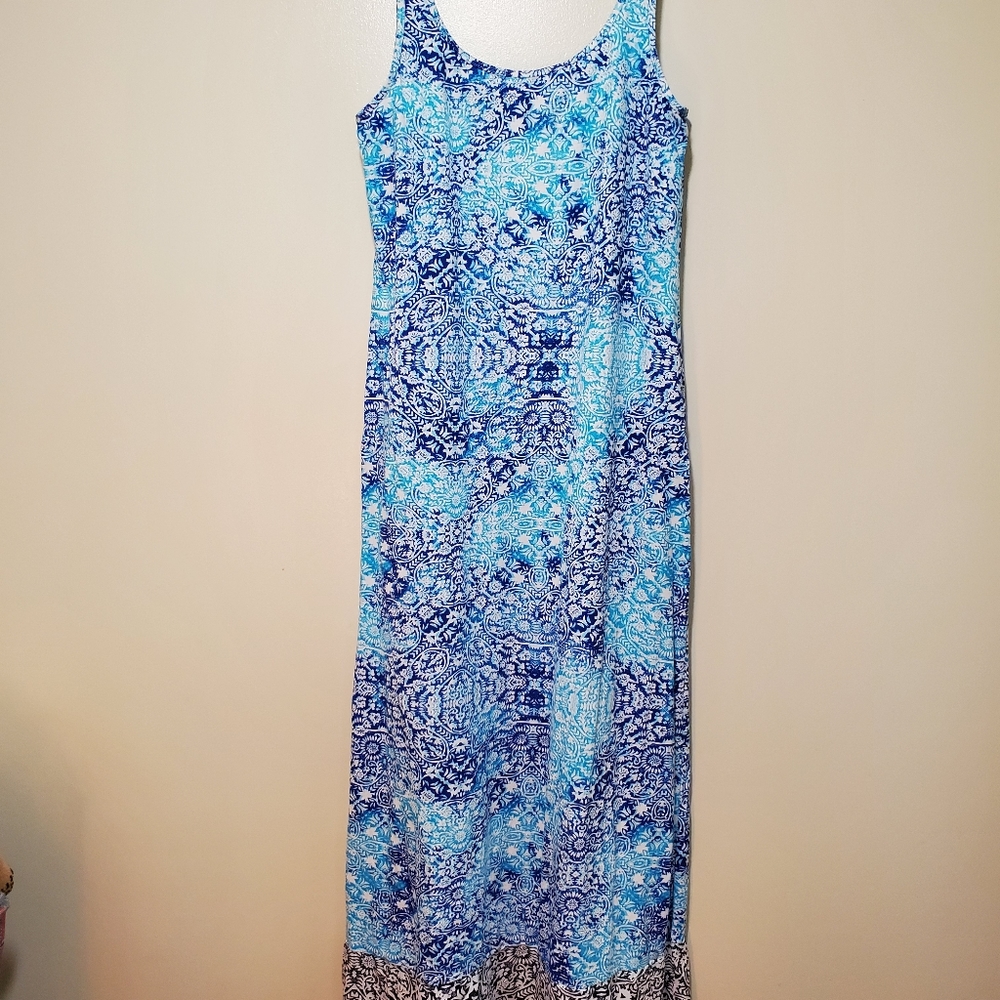 Tommy Bahama maxi sleeveles dress, sz Medium